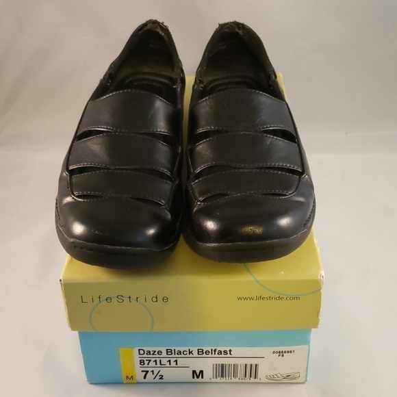 LIFESTRIDE Shoes DAZE BLACK BELFAST sz 7.5M in box - Picture 4 of 8